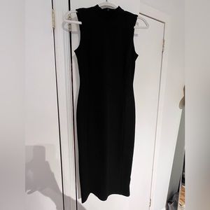 Topshop Black high-neck dress